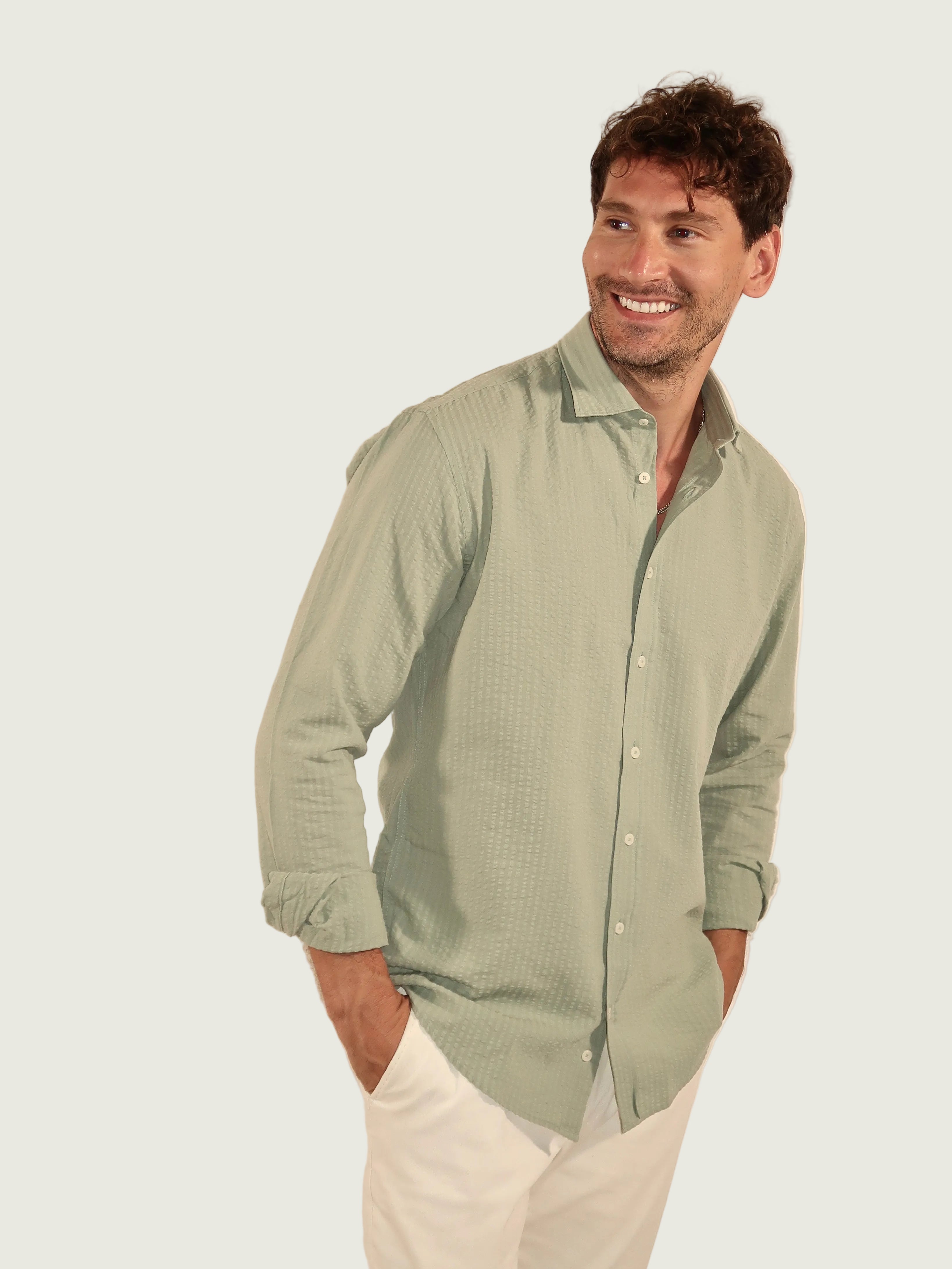 COTTON SHIRT MINT