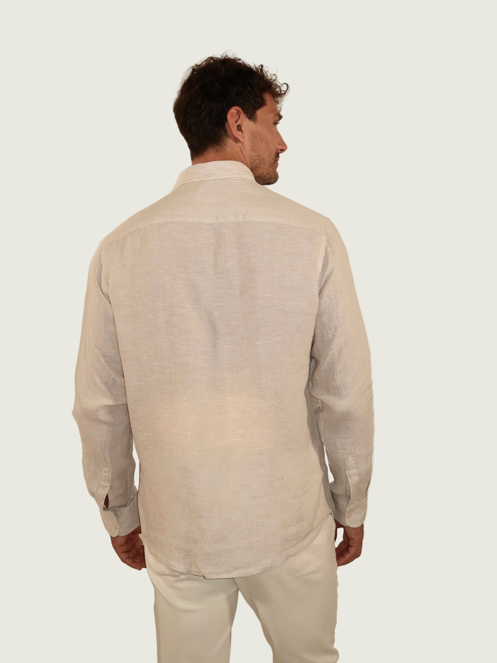 LINEN SHIRT LATTE
