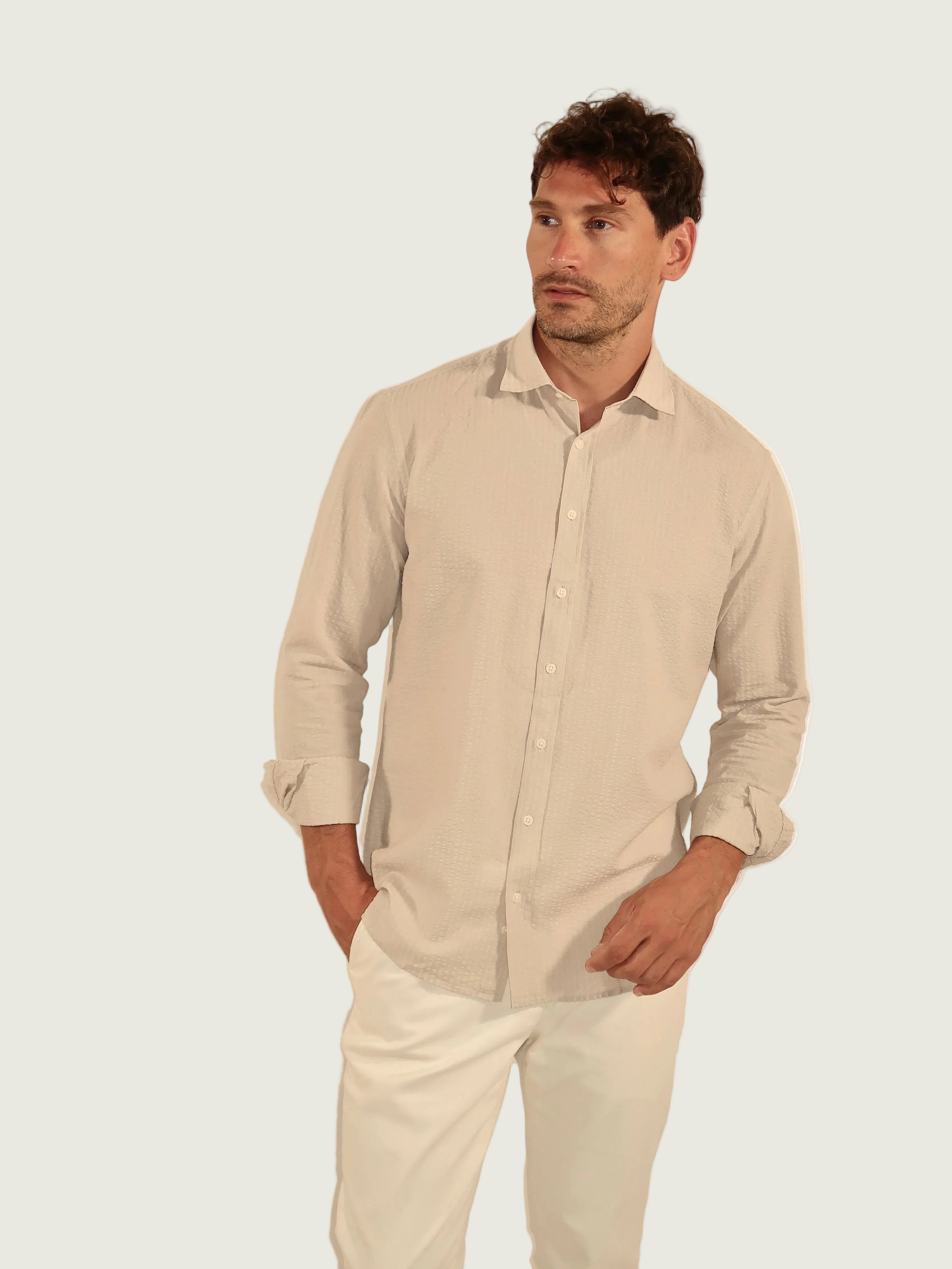 COTTON SHIRT LATTE