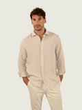 LINEN SHIRT LATTE