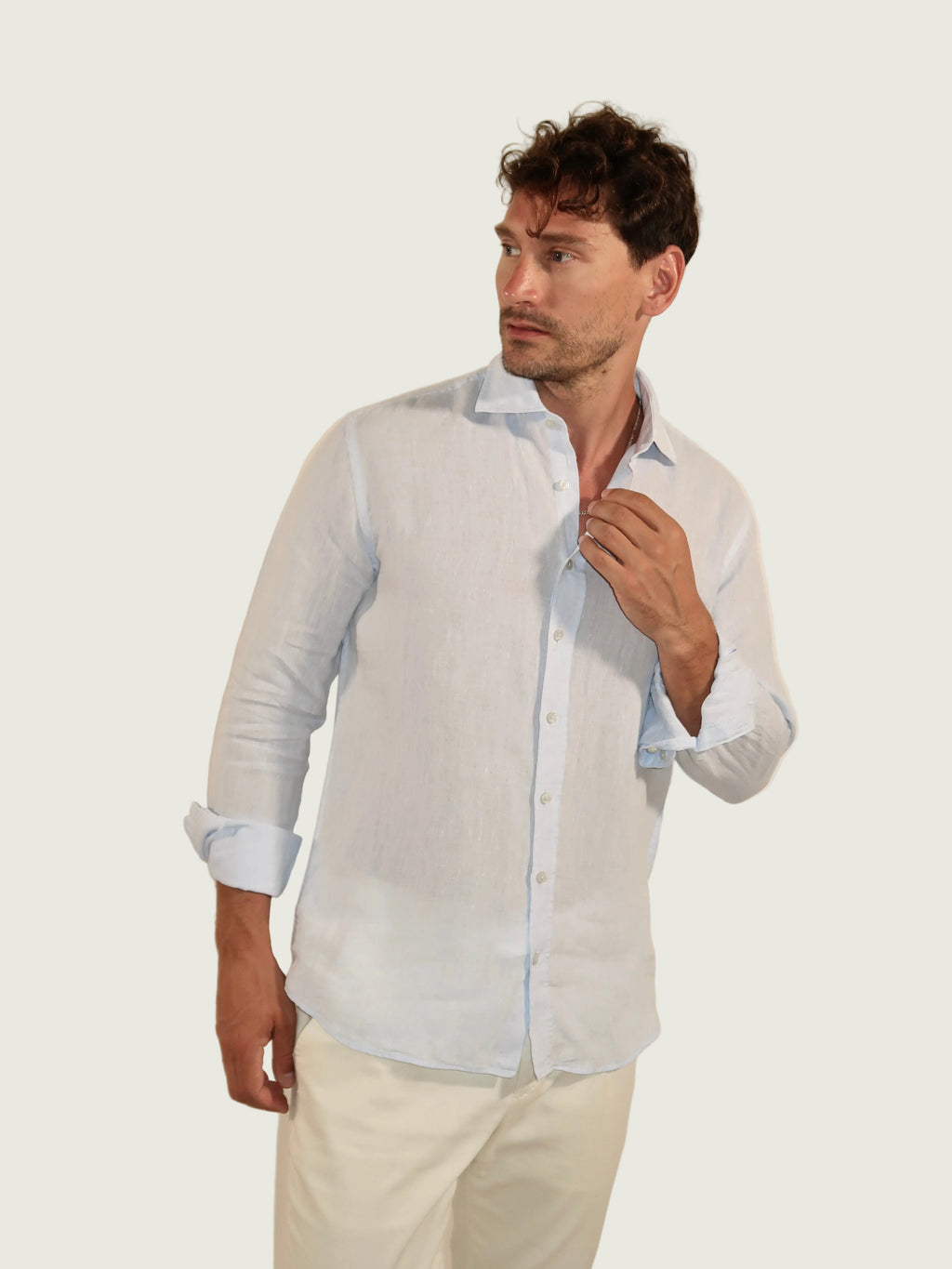 LINEN SHIRT BLUE